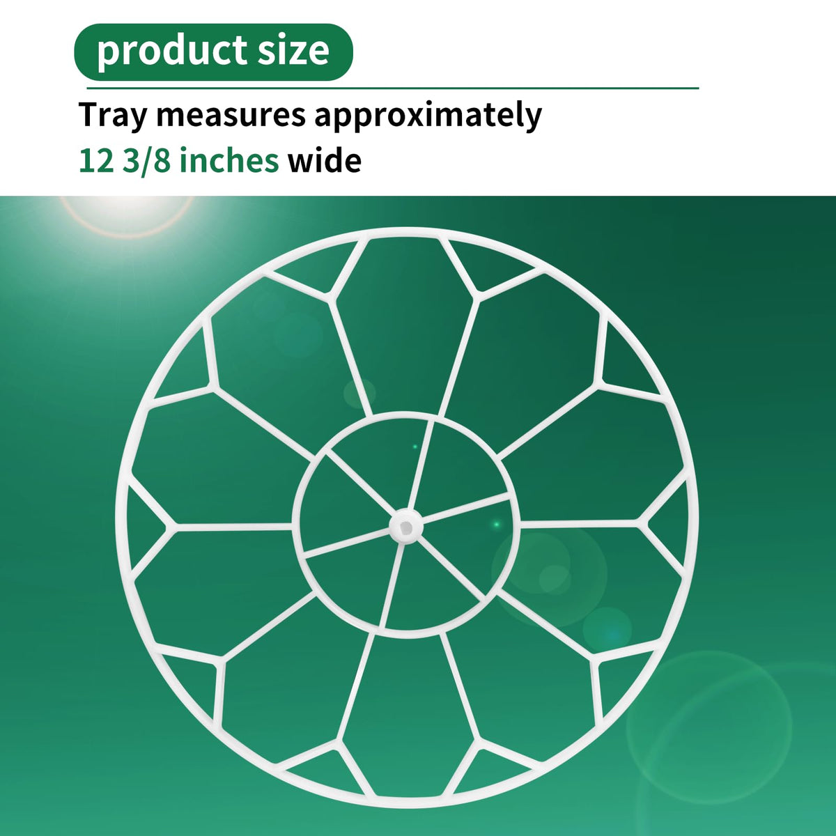 Vanshly JGT360 hand-washable tray for easy cleaning.