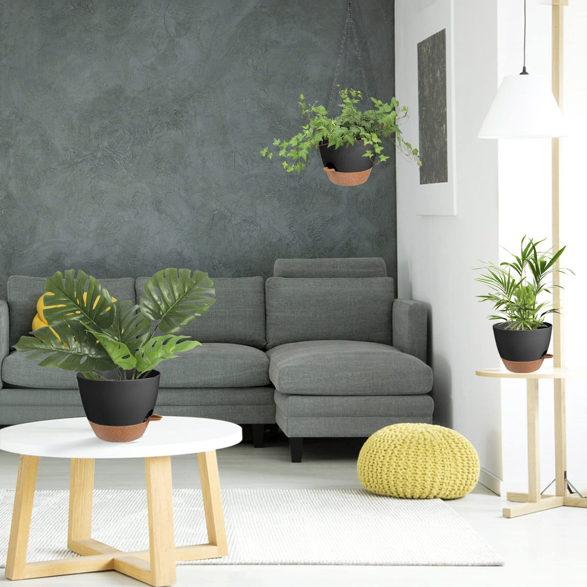 Vanslogreen indoor outdoor hanging planter enables vertical greenery without clutter.