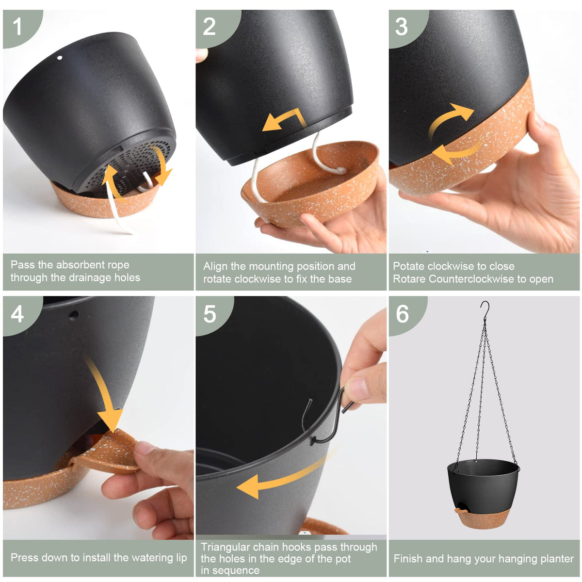 Vanslogreen removable tray captures excess water for convenient plant care while away.