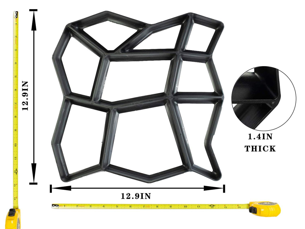 VanSmaGo molds withstand outdoor use; a simple rinse cleans after each project