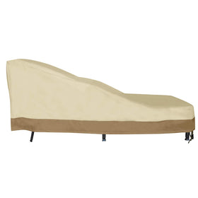 Vanteriam cover features side vents to reduce condensation on loungers.