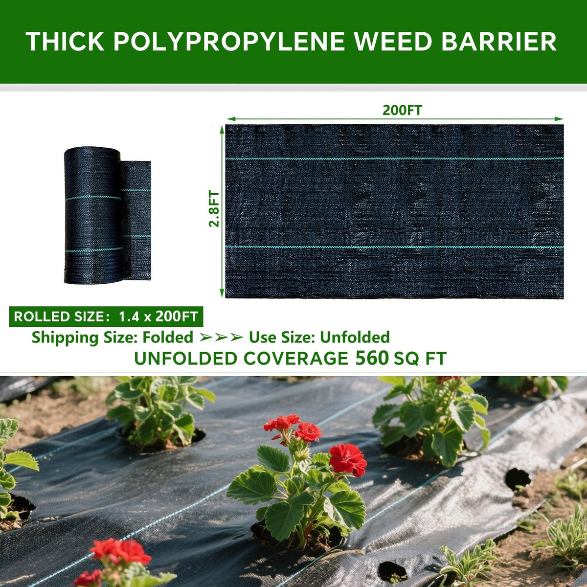 Permeable Vanver fabric allows water and nutrients to reach roots