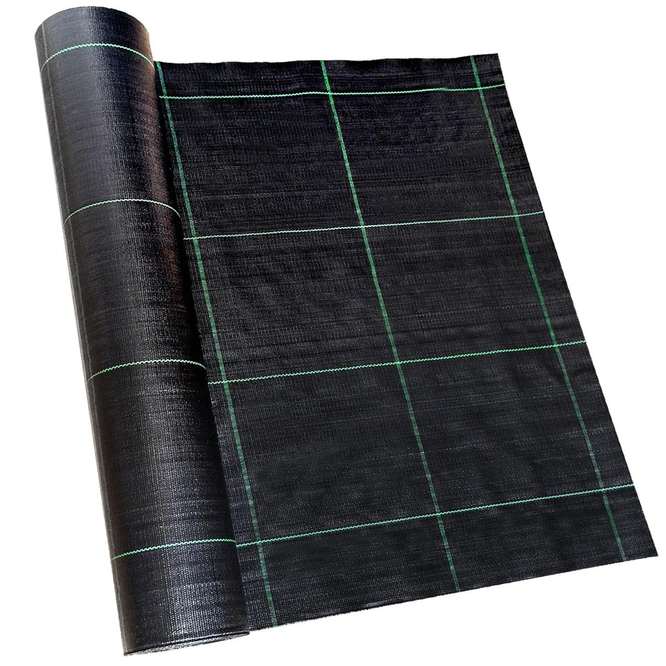 Vanver grid design landscape fabric aids precise planting and bed layout