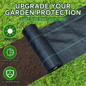 Close-up of Vanver landscape fabric showing heavy-duty durability
