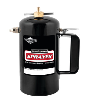Vaper filler valve assembled with black cap shown in this image