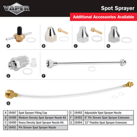 Vaper 19492 durable nozzle for precise mist and stream distribution.