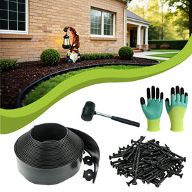 VAPOURSKY 4in x 50ft edging unrolled to create crisp garden borders