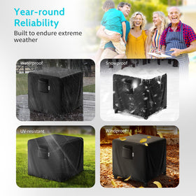 VARIETYFACE drawstring closure provides a snug, customizable fit for your fire pit cover.