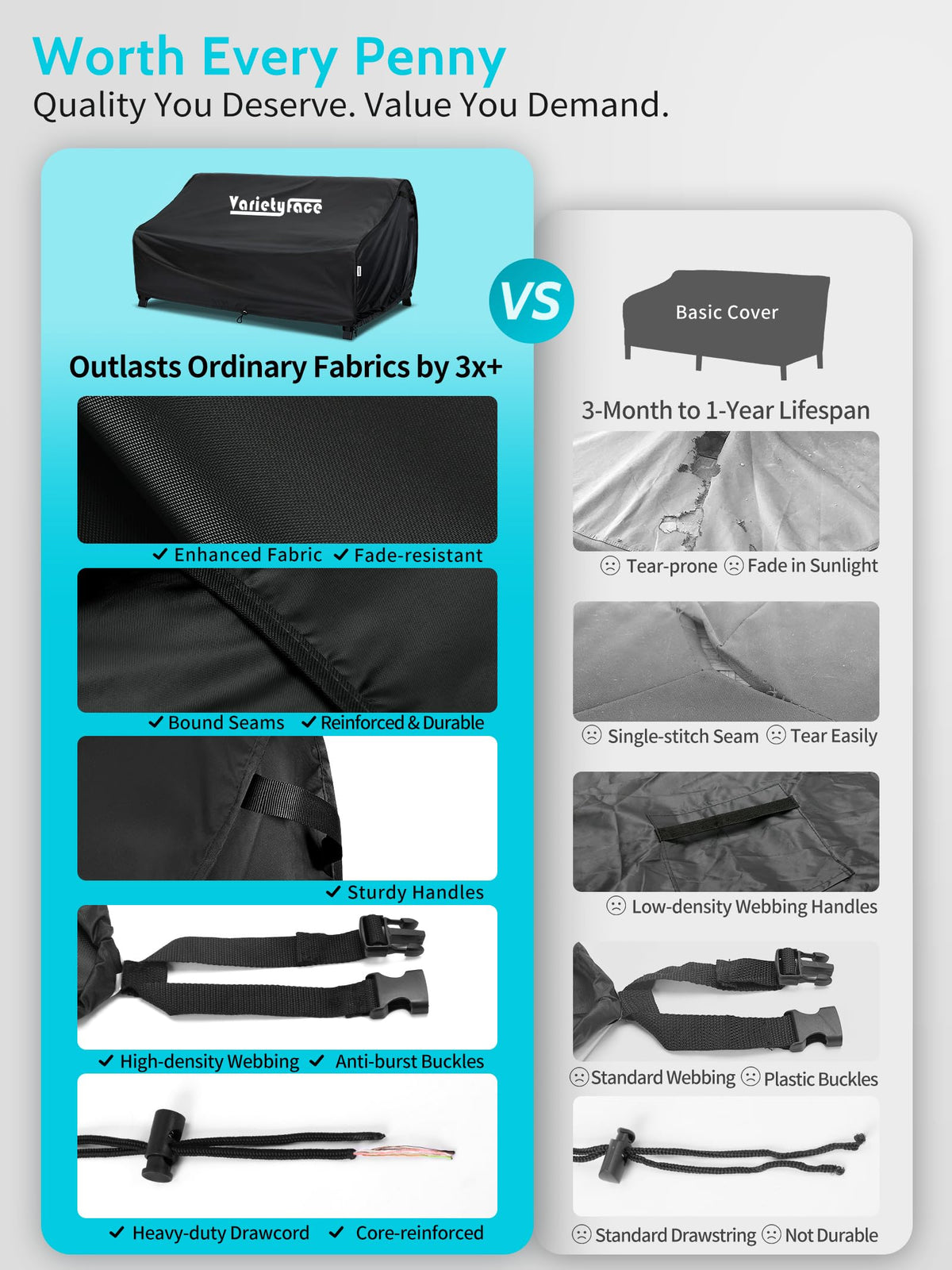 VARIETYFACE durable outdoor protection for longer seasons