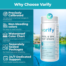 VARIFY 100 strips in two sealed pouches for extended shelf life