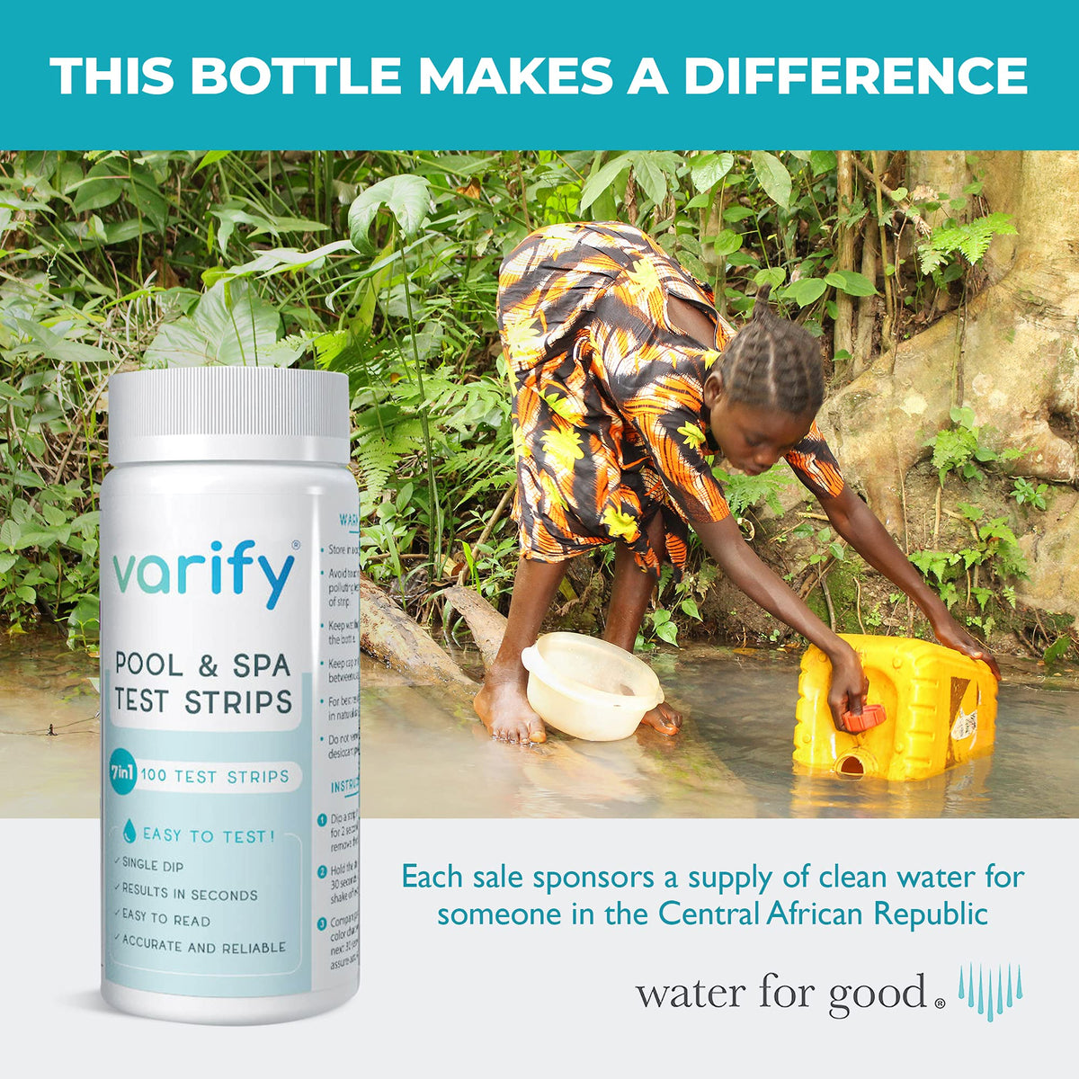 VARIFY supports Water For Good initiative with every kit