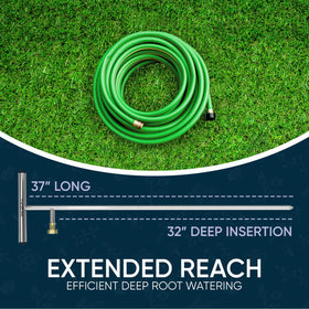 Varomorus tool delivering water directly to the root zone for efficiency.