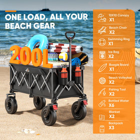VARRONOBE folding design lets you collapse quickly for compact storage.