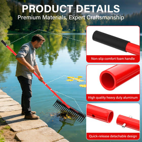VASALAID 11-foot aluminum handle for extended reach in ponds and lakes
