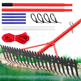 VASALAID extra-large pond rake head ready for heavy debris cleanup in water