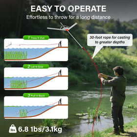 VASALAID Lake Weed Cutter Pro accessories bag with manual for easy setup