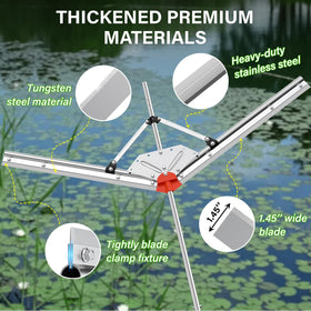 VASALAID Lake Weed Cutter Pro tungsten blades stay sharp for longer