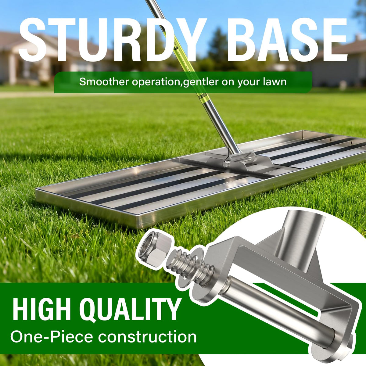 VASALAID lawn leveling rake ground plate 48x12 for larger areas