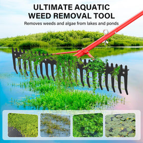 VASALAID multi-purpose water rake handles debris and light yard cleanup