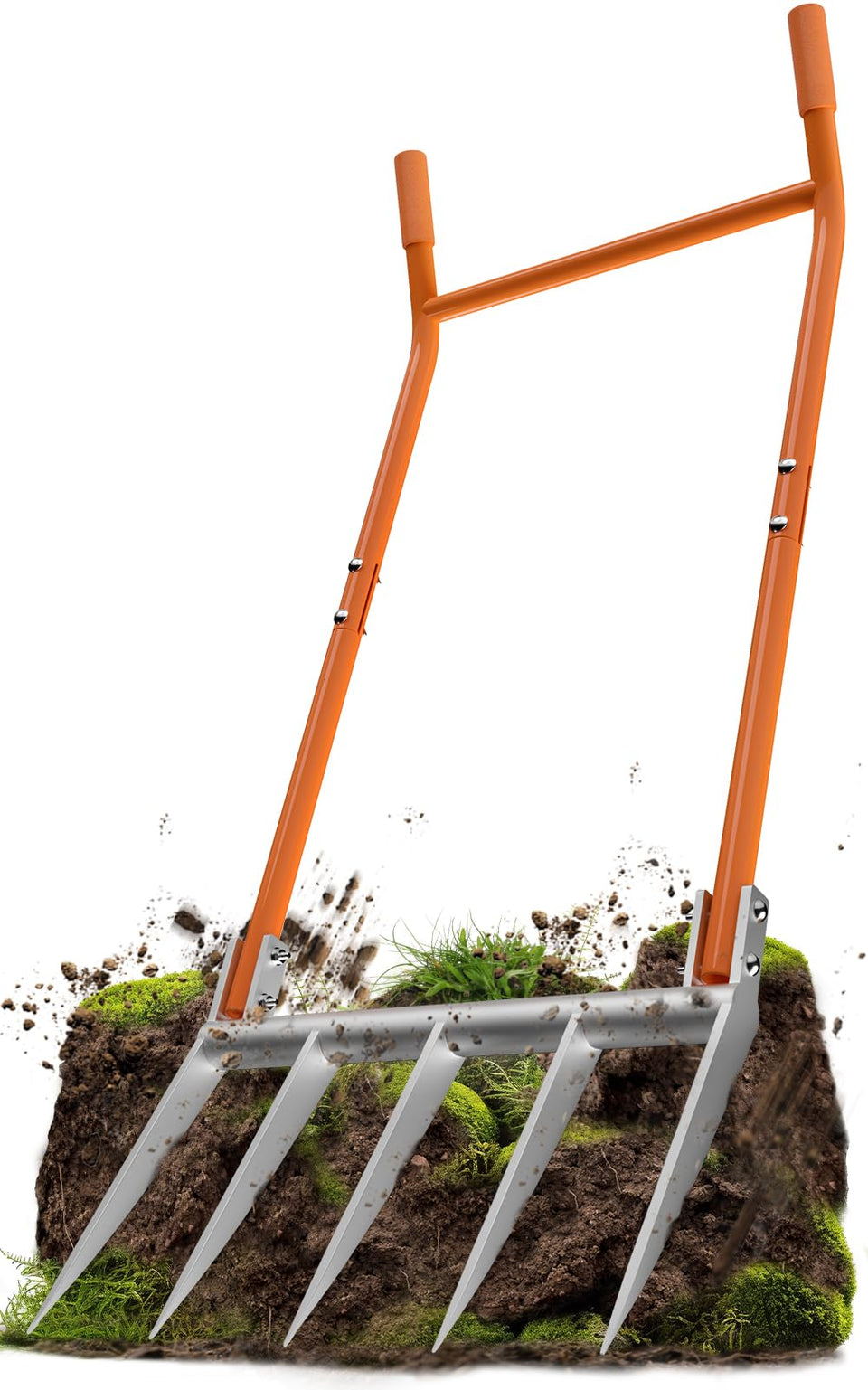 VASALAID broadfork assembly steps for easy setup before soil preparation.