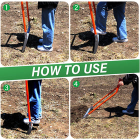 VASALAID broadfork with removable center pole aids compact storage.