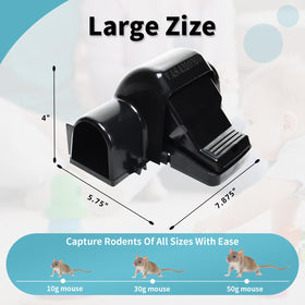 VASAMOMO large rat trap demonstrates durable build and simple, tool-free setup.