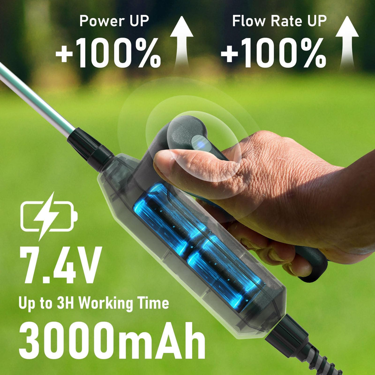 VASG five-nozzles offer precise coverage from mist to spray.