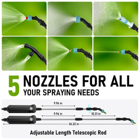 VASG rotating nozzle switches patterns quickly for weed control.