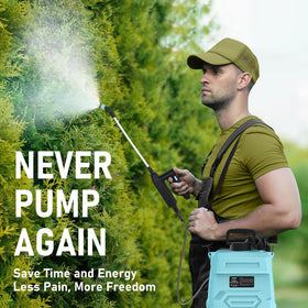 VASG USB rechargeable handle allows cordless spraying for longer sessions.