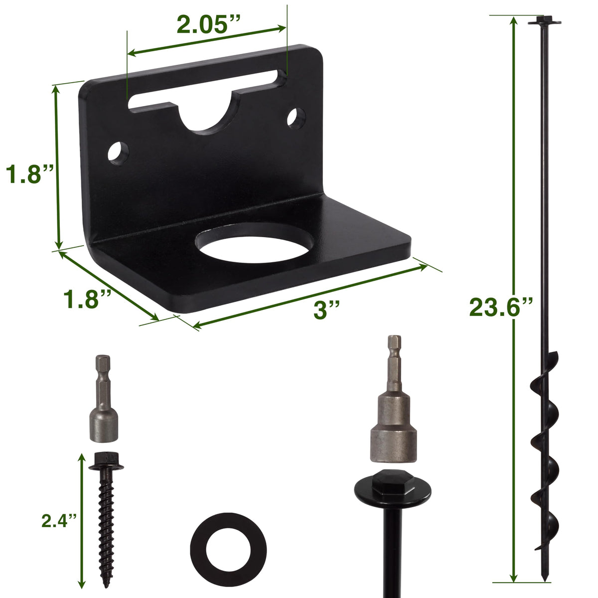 VASGOR drill adapter kit enables fast, tool-ready anchoring.