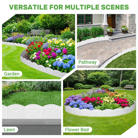 Vashly anchoring stakes secure edging for durable lawn borders.