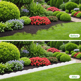 Vashly weather-ready edging resists heat and deformation for long-lasting garden edges.