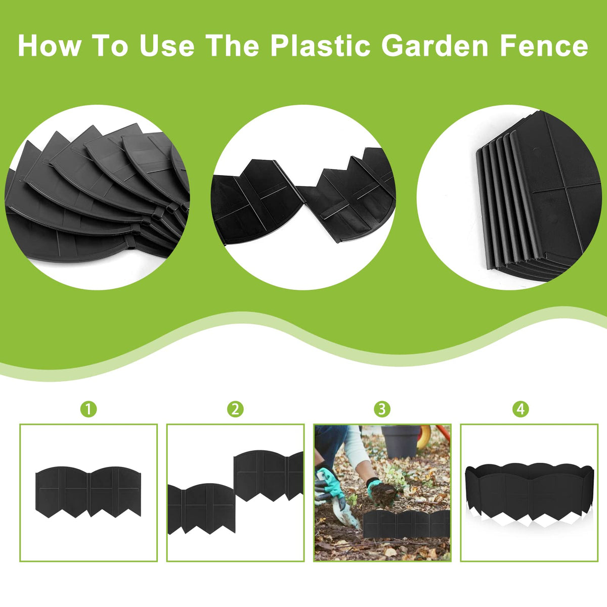 Vashly weather-resistant PP material keeps edging durable through seasons.