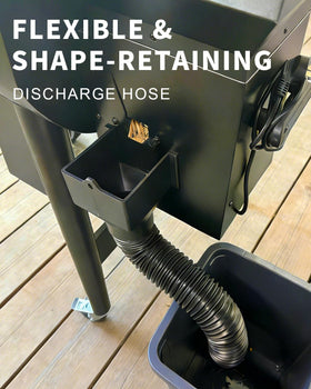 VattaFrast cleanout extender guiding pellets into storage with precision.