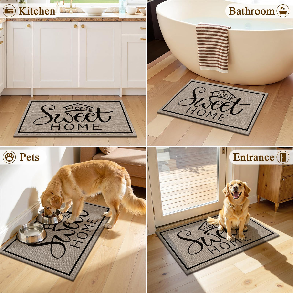 Vaukki door mat easy clean design simplifies maintenance