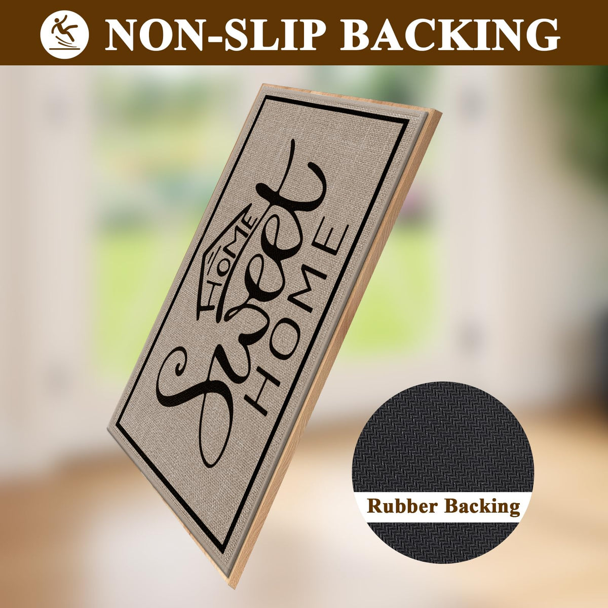 Vaukki door mat front door entryway keeps entry tidy and welcoming