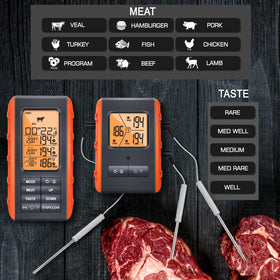 VAUNO USDA preset temperatures help select doneness confidently