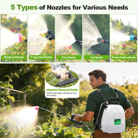 VAXMAY 5 mist nozzles enable versatile spraying patterns