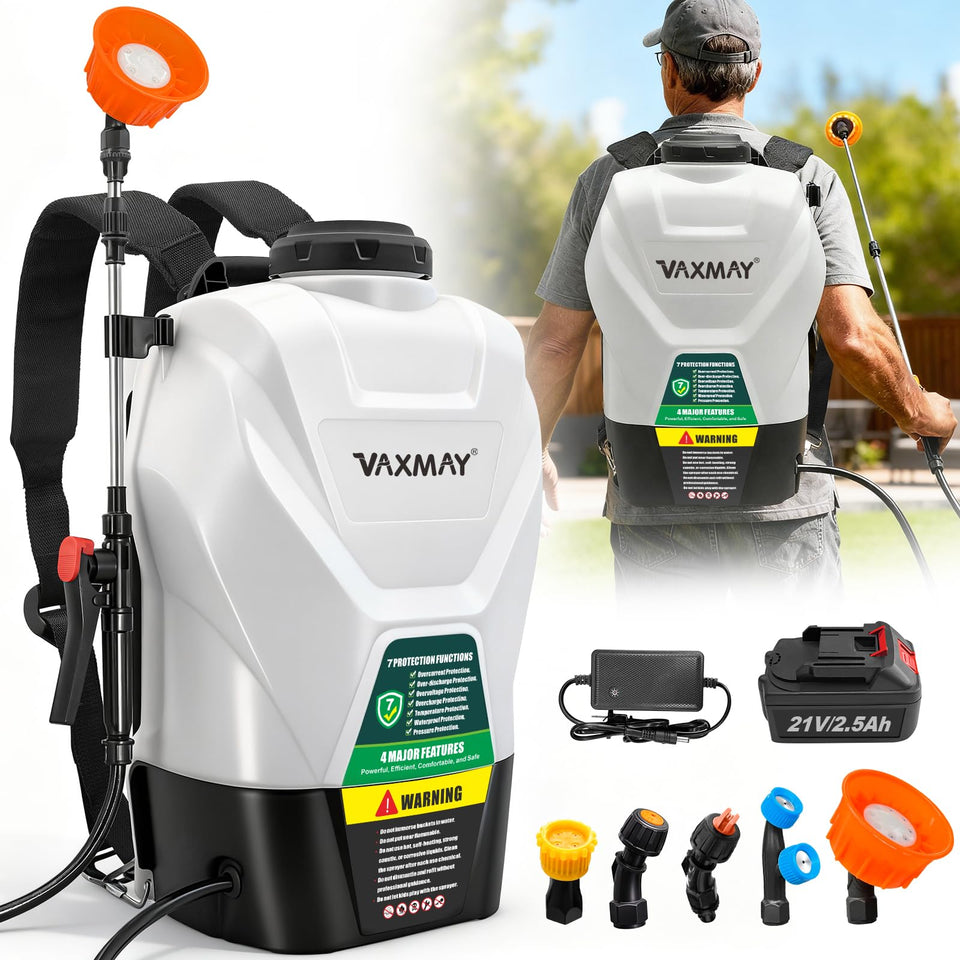 VAXMAY backpack-sprayer-4-2-gallon with ergonomic design for comfortable all-day spraying.