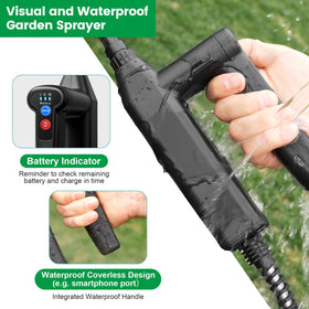 VAXMAY sprayer features battery indicator for power management during spraying