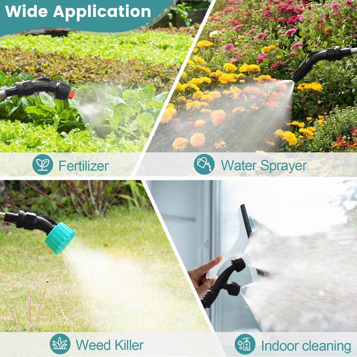 VAXMAY sprayer wide-fill opening for spill-free refills.