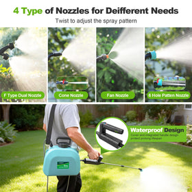 VAXMAY four mist nozzles enable versatile spraying patterns