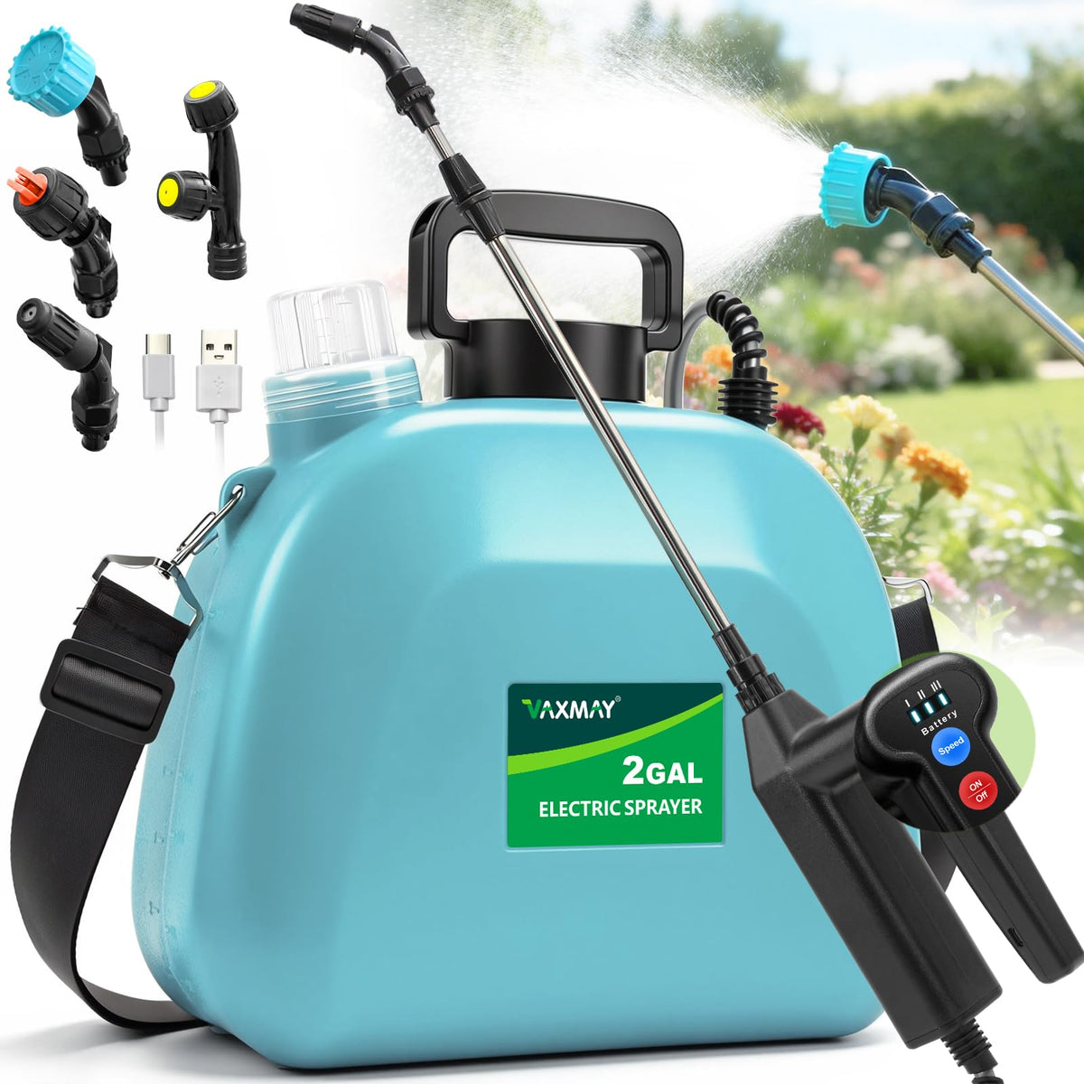 VAXMAY battery powered sprayer main unit for efficient outdoor spraying