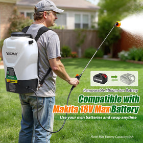 VAXMAY electric-sprayer-100-psi shown with a 42-inch wand for reach.