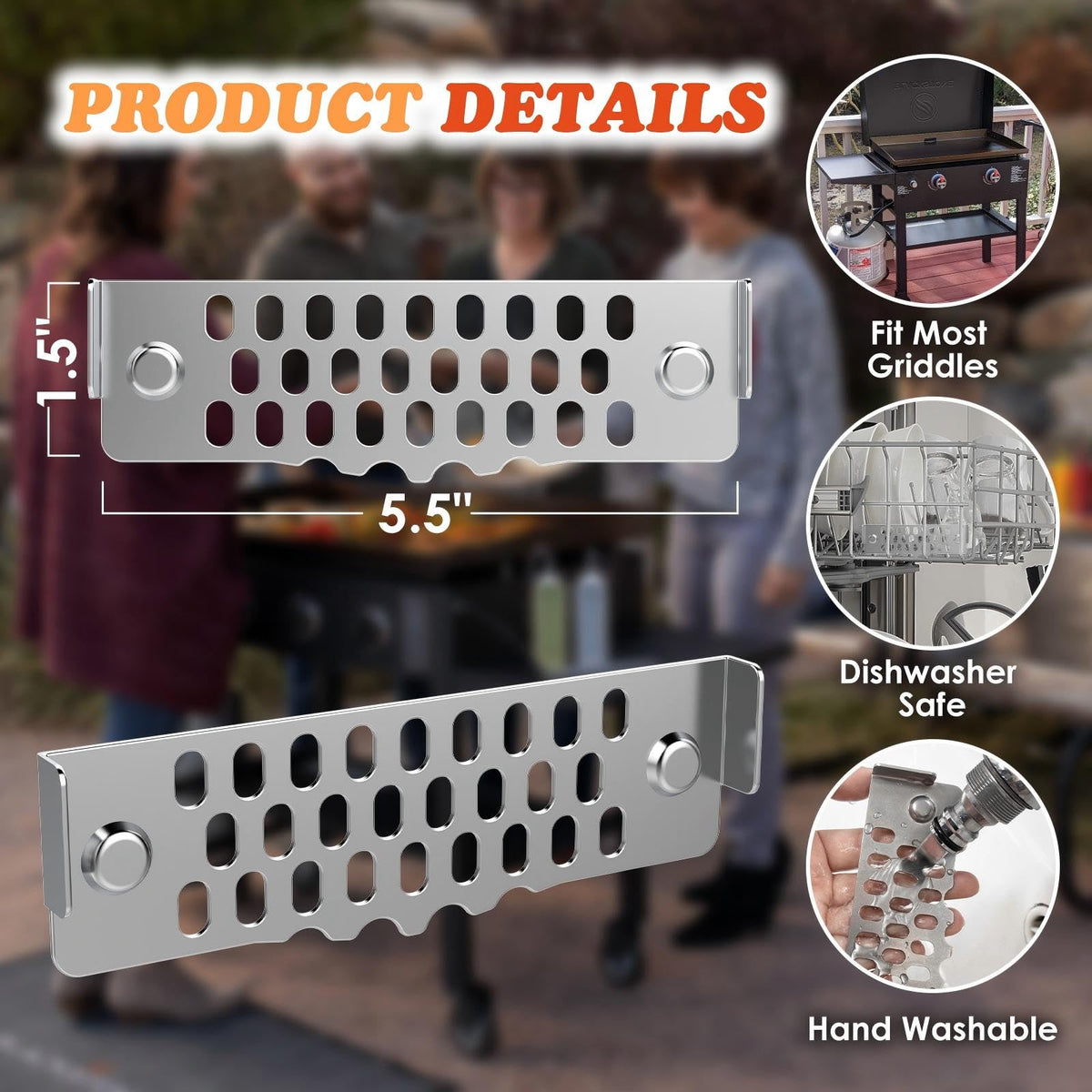 Vayagarden grease gate shown as a practical gift for outdoor cooking enthusiasts