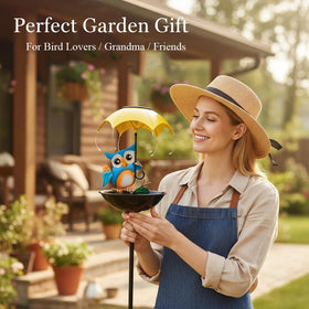 Vbioa solar bird feeder yard display suitable for decks and windows