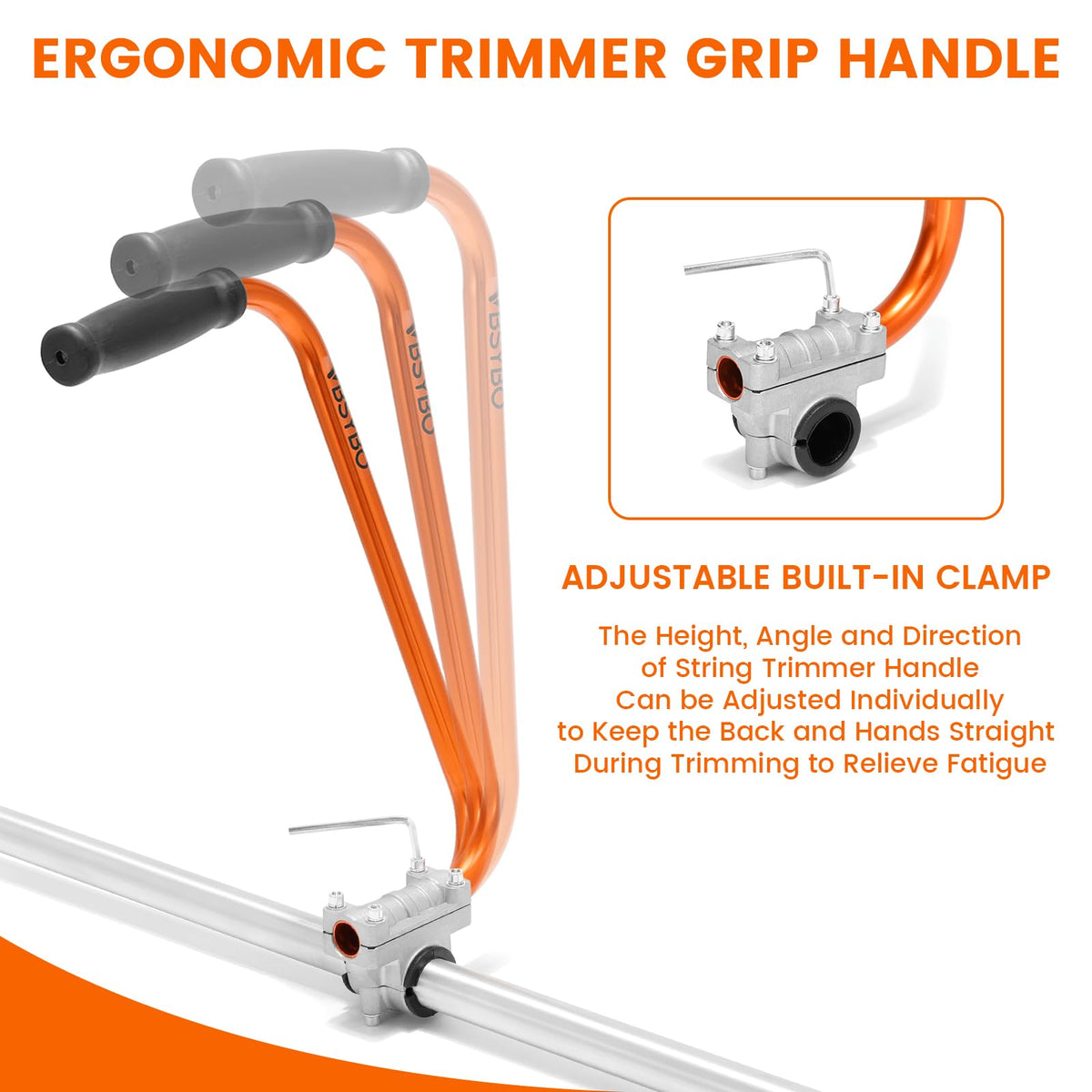 VBSYBO shock-absorbing design minimizes vibration transfer to hands.