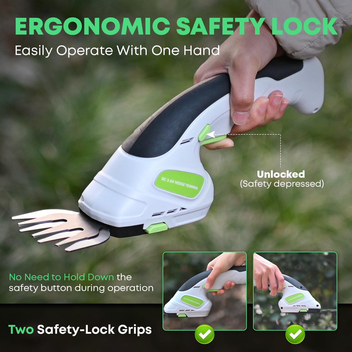 VCAN ACTIVE device cutting small branches up to 0.31 inches