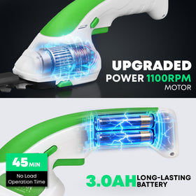 VCAN ACTIVE waterproof body protects against grass clippings and morning dew.
