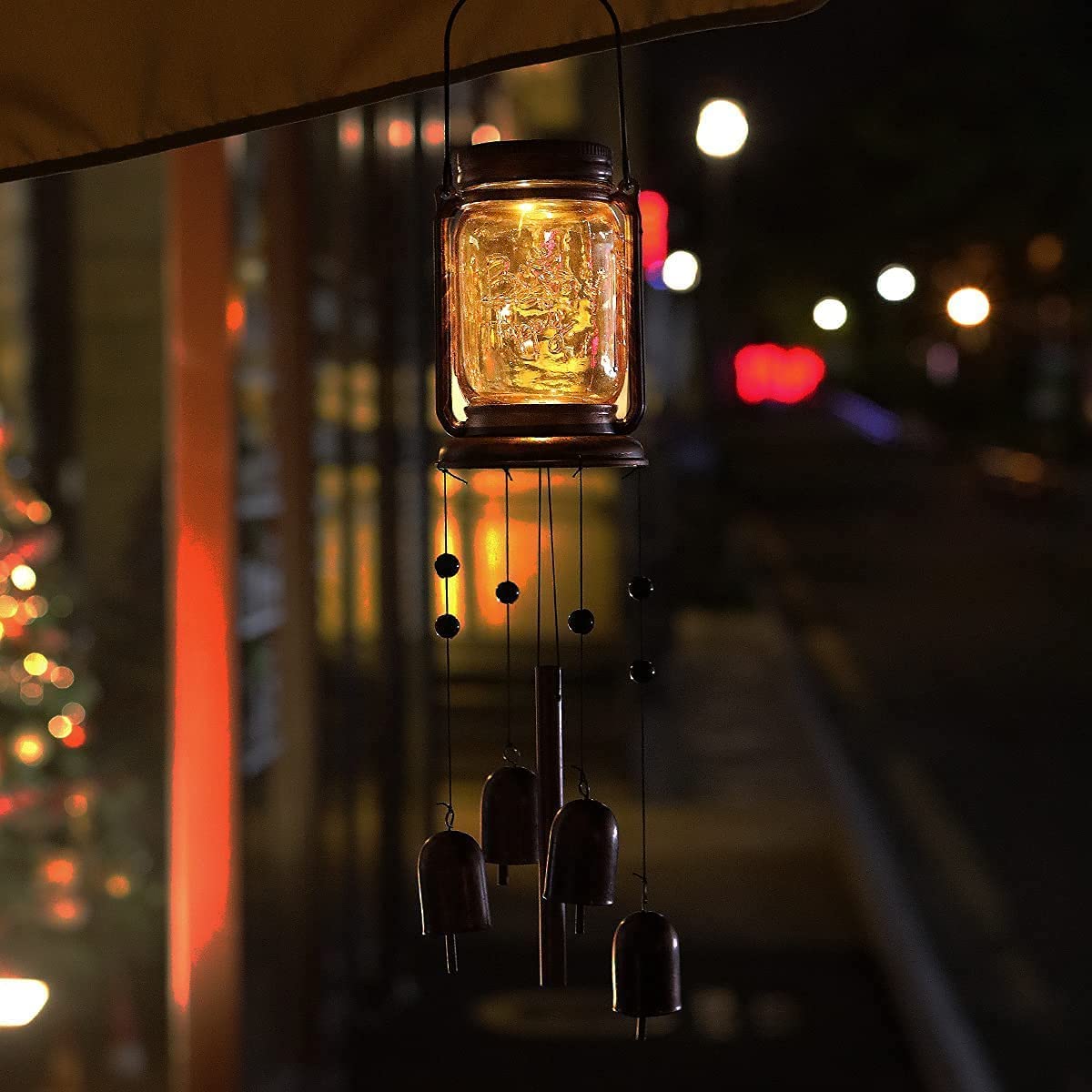 Vcdsoy garden wind chime hanging from a tree adds yard charm